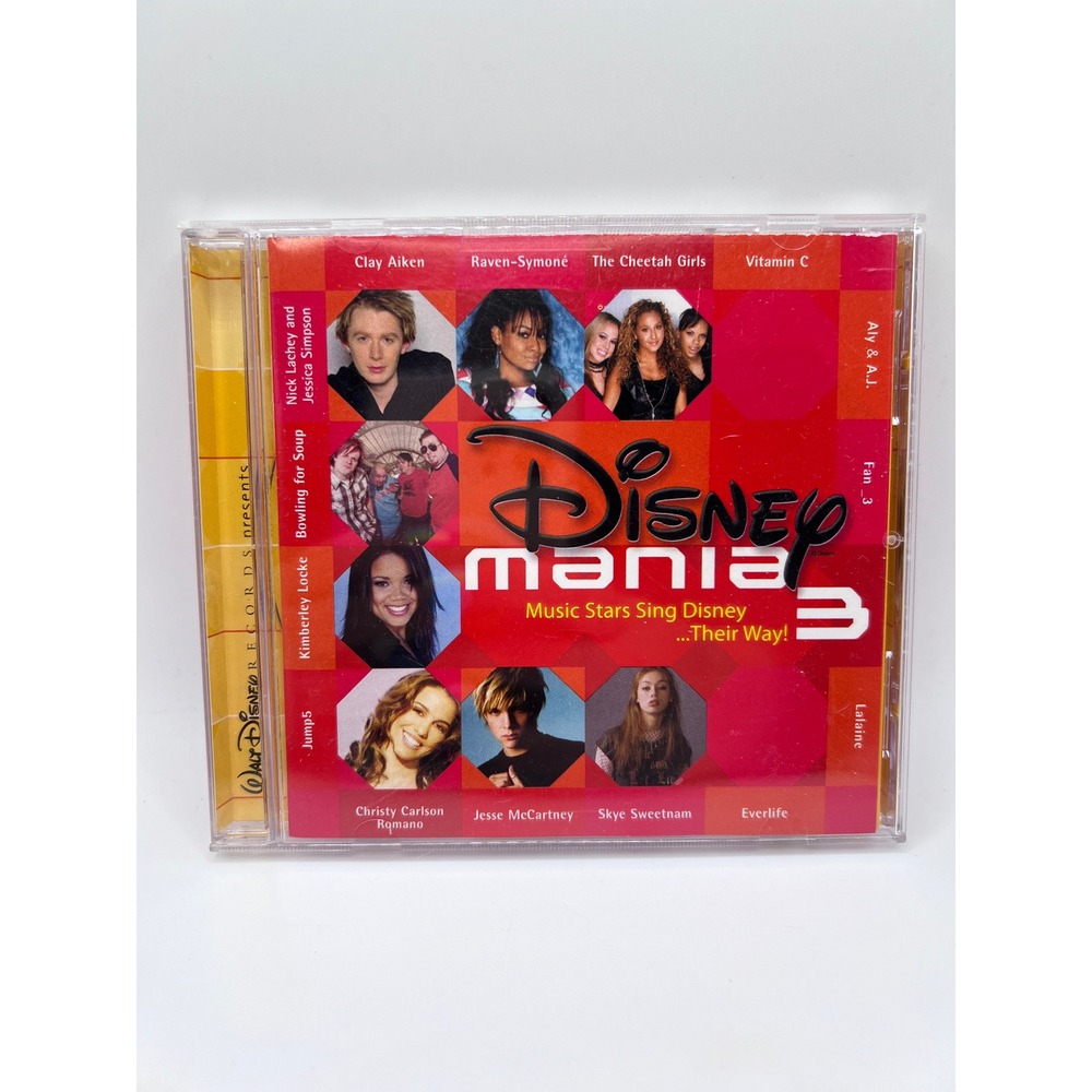 Disney Mania 3 Audio CD With Poster Raven Cheetah Girls Y2K Music UNTESTED
